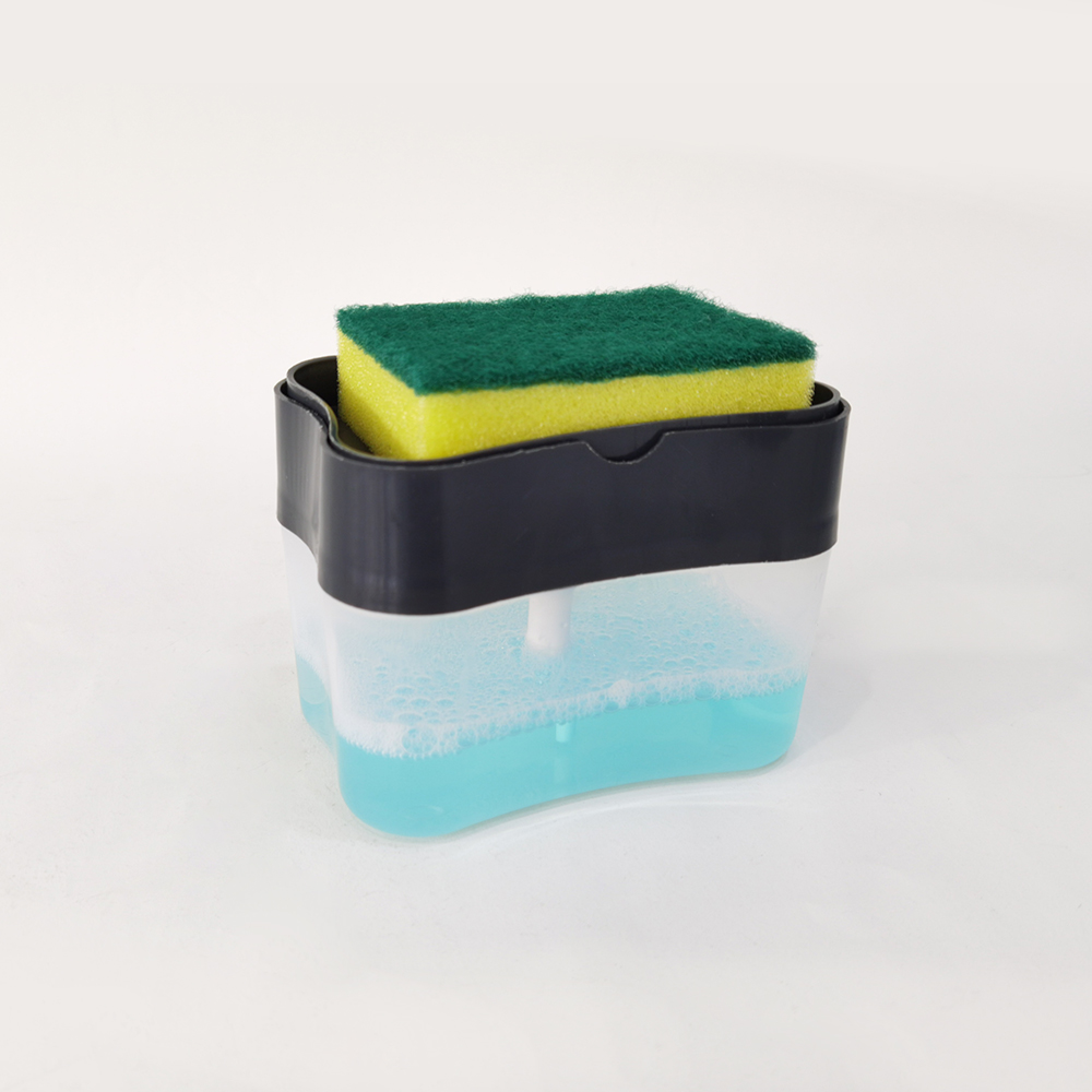 Christmas Items Dispenser with Sponge 2 in 1 Liquid Sponge Soap Dispenser for Kitchen & Bathroom Hand Dish Lotion 
